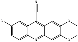 9-Acridinecarbonitrile,  7-chloro-2,3-dimethoxy- Struktur