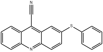 9-Acridinecarbonitrile,  2-(phenylthio)- Struktur