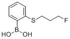 2-(3-Fluoro-propylsulfanyl)-benzeneboronic acid
 Struktur