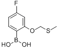 4-Fluoro-2-methylsulfanylmethoxy-benzeneboronic acid
 Struktur