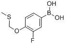 3-Fluoro-4-(methylthiomethoxy)phenylboronic acid
 Struktur