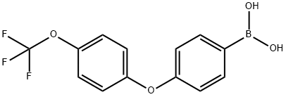 {4-[4-(Trifluoromethoxy)phenoxy]phenyl}boronic acid Struktur