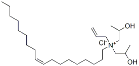 allylbis(2-hydroxypropyl)oleylammonium chloride Struktur