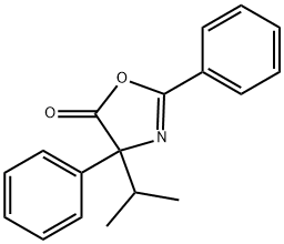 5(4H)-Oxazolone,  4-(1-methylethyl)-2,4-diphenyl- Struktur