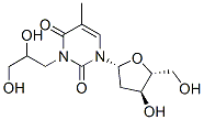 3-(2,3-dihydroxypropyl)thymidine Struktur