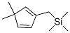 1,3-Cyclopentadiene,  5,5-dimethyl-2-[(trimethylsilyl)methyl]- Struktur