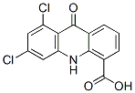 4-Acridinecarboxylic  acid,  6,8-dichloro-9,10-dihydro-9-oxo- Struktur