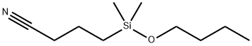 Butanenitrile,  4-(butoxydimethylsilyl)- Struktur