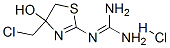 2-(4-(CHLOROMETHYL)-4-HYDROXY-2-THIAZOLIN-2-YL)GUANIDINEHYDROCHLORIDE Struktur