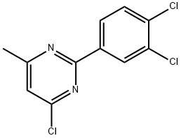 4-CHLORO-2-(3,4-DICHLOROPHENYL)-6-METHYLPYRIMIDINE Struktur