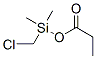 Silanol,  1-(chloromethyl)-1,1-dimethyl-,  1-propanoate Struktur