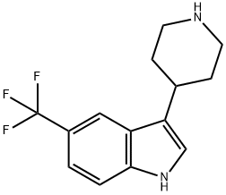 5-TrifluoroMethyl-3-(4-piperidinyl)-1H-indole Struktur