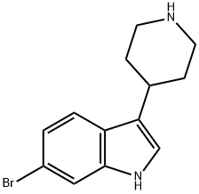 6-BroMo-3-(4-piperidinyl)-1H-indole Struktur