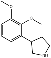 3-(2,3-DIMETHOXYPHENYL)PYRROLIDINE Struktur