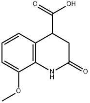 8-METHOXY-2-OXO-1,2,3,4-TETRAHYDROQUINOLINE-4-CARBOXYLIC ACID Struktur