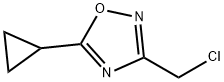 3-(chloromethyl)-5-cyclopropyl-1,2,4-oxadiazole Struktur