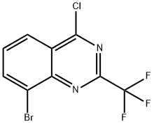 8-BroMo-4-chloro-2-(trifluoroMethyl)quinazoline Struktur