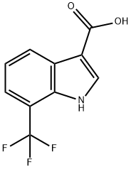 1H-Indole-3-carboxylic acid, 7-(trifluoroMethyl)- Struktur