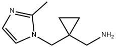 ((1-[(2-METHYL-1H-IMIDAZOL-1-YL)METHYL]CYCLOPROPYL)METHYL)AMINE Struktur