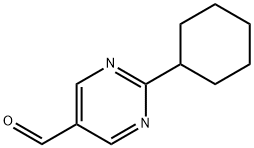 2-CYCLOHEXYL-5-PYRIMIDINECARBALDEHYDE Struktur