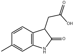 (6-METHYL-2-OXO-2,3-DIHYDRO-1H-INDOL-3-YL)ACETIC ACID Struktur