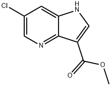 METHYL 6-CHLORO-1H-PYRROLO[3,2-B]PYRIDINE-3-CARBOXYLATE Struktur