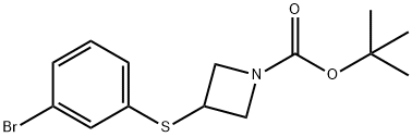 1-Boc-3-(3-Bromo-phenylsulfanyl)-azetidine Struktur