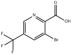 3-Bromo-5-(trifluoromethyl)pyridine-2-carboxylic acid Struktur