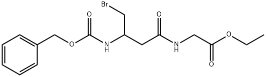 ETHYL (3-CBZ-AMINO-4-BROMOBUTYRYLAMINO)ACETATE Struktur