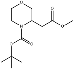 METHYL 4-N-BOC-MORPHOLINE-3-ACETATE Struktur