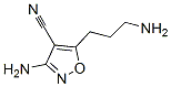 4-Isoxazolecarbonitrile,  3-amino-5-(3-aminopropyl)- Struktur