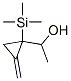 Cyclopropanemethanol,  -alpha--methyl-2-methylene-1-(trimethylsilyl)- Struktur