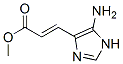 2-Propenoic  acid,  3-(5-amino-1H-imidazol-4-yl)-,  methyl  ester,  (2E)- Struktur