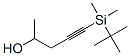 4-Pentyn-2-ol,  5-[(1,1-dimethylethyl)dimethylsilyl]- Struktur