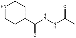 4-Piperidinecarboxylic  acid,  2-acetylhydrazide Struktur