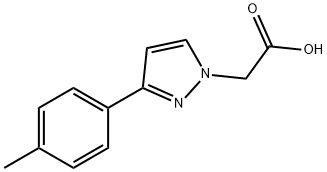 [3-(4-Methylphenyl)-1H-pyrazol-1-yl]acetic acid Struktur