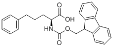 N-FMOC-L-2-AMINOPHENYLPENTANIOC ACID Struktur