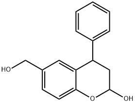 6-(hydroxyMethyl)-4-phenylchroMan-2-ol Struktur