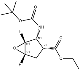 ALL-CIS-2-TERT-BUTOXYCARBONYLAMINO-6-OXA-BICYCLO[3.1.0]HEXANE-3-CARBOXYLIC ACID ETHYL ESTER Struktur