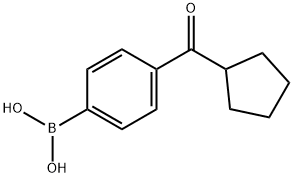 4-(Cyclopentanecarbonyl)phenylboronic acid Struktur