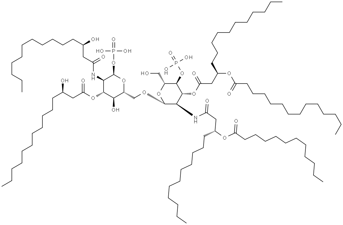 LIPID A, DIPHOSPHORYL FROM ESCHERICHIA COLI F-583 (RD MUTANT) Struktur