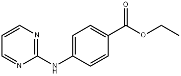 4-(PYRIMIDIN-2-YLAMINO)BENZOIC ACID ETHYL ESTER Struktur