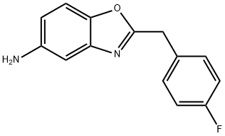 2-(4-fluorobenzyl)-1,3-benzoxazol-5-amine Struktur