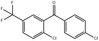 2,4-Dichloro-5-(trifluoromethyl)benzophenone Struktur