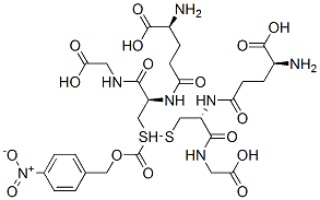 S-(4-nitrocarbobenzoxy)glutathione Struktur