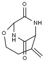 2-Oxa-7,9-diazabicyclo[4.2.2]decane-8,10-dione,5-methylene-(9CI) Struktur