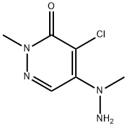 4-CHLORO-2-METHYL-5-(1-METHYLHYDRAZINO)-2,3-DIHYDROPYRIDAZIN-3-ONE Struktur