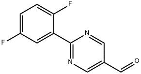 2-(2,5-Difluorophenyl)pyrimidine-5-carbaldehyde Struktur