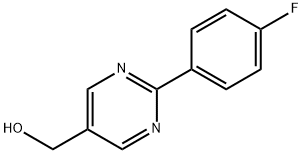 [2-(4-Fluoro-phenyl)-pyrimidin-5-yl]-methanol Struktur