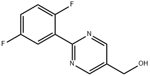 [2-(2,5-Difluoro-phenyl)-pyrimidin-5-yl]-methanol Struktur